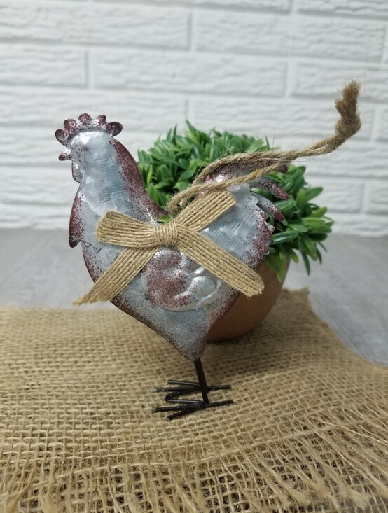 Other - Rustic Metal Rooster Ornament
